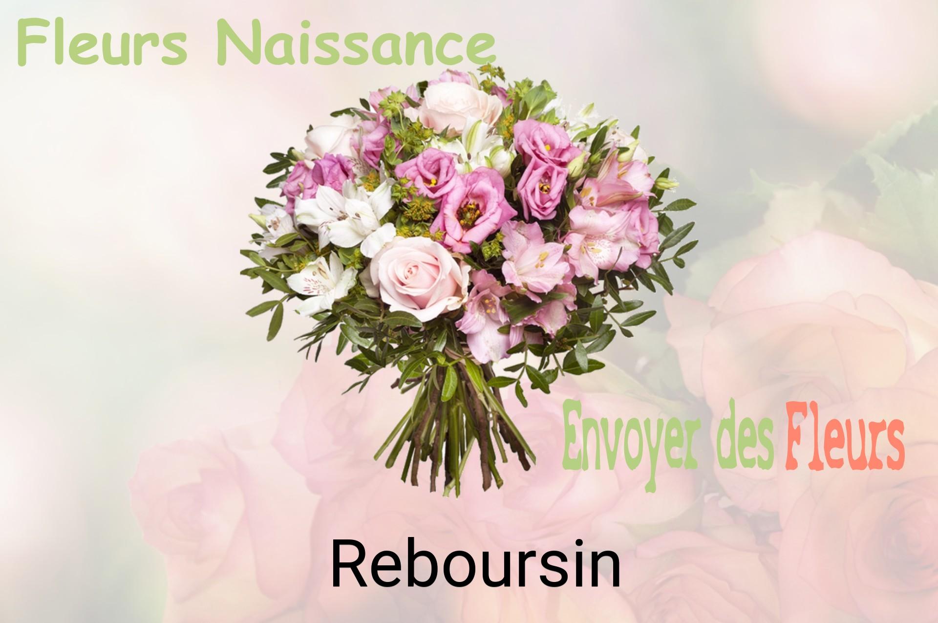 Bouquet de fleurs de naissance livré à Reboursin
